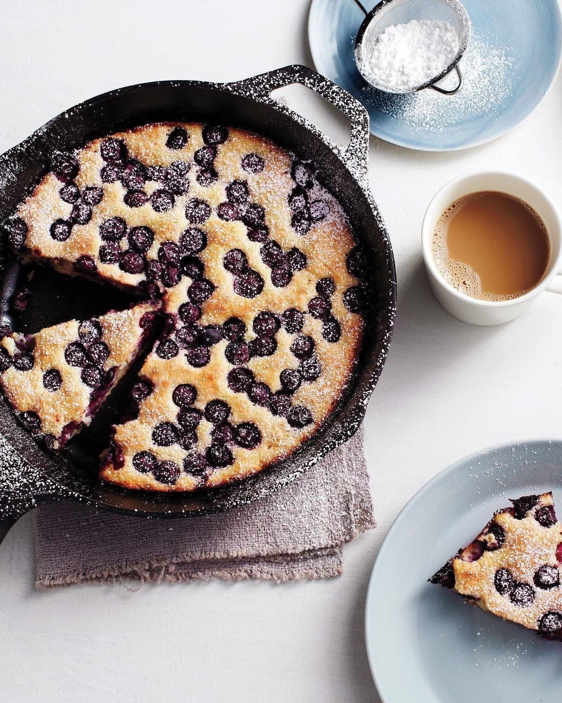 Oven Baked Blueberry Pancakes