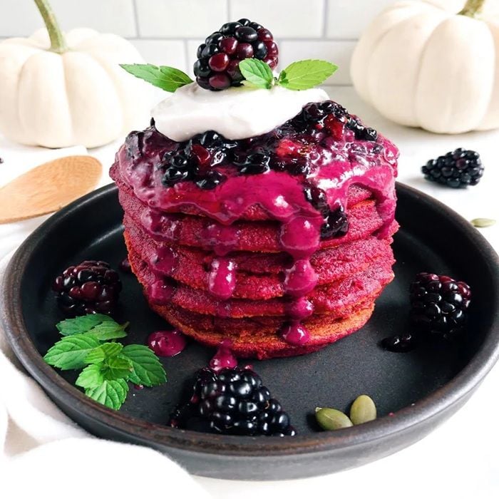Beetroot pannenkoeken